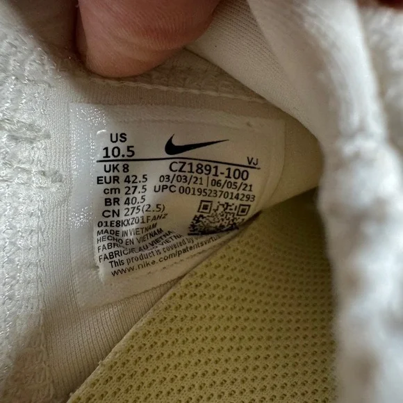 Nike Free RN 5.0 Next Nature White Running Shoes CZ1891 100 Womens 10.5 - Picture 8 of 8